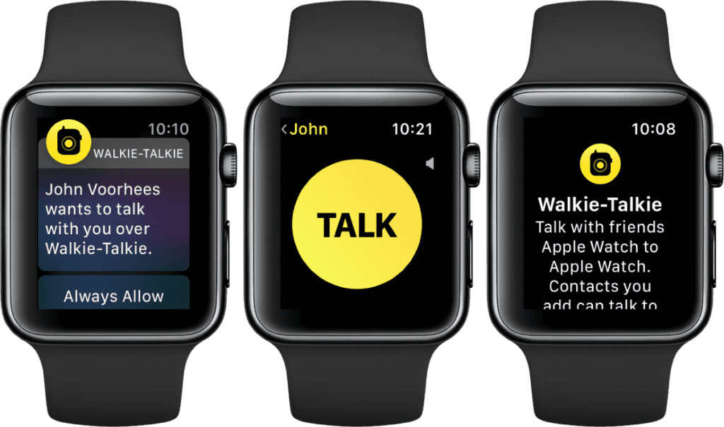 what is apple walkie talkie