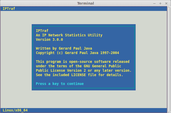 Continue linux. Iptraf. GZIP Интерфейс. Press any Key to continue. What is Utility stat in game.