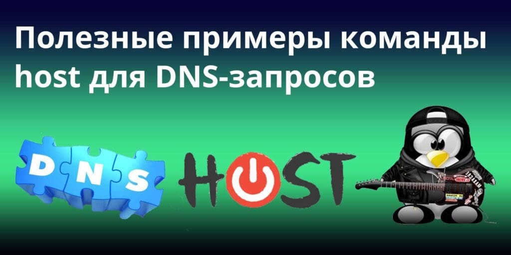 Полезные примеры команды host для DNS-запросов