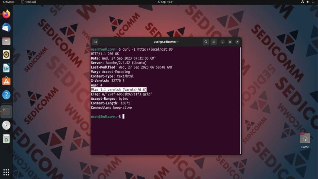 curl localhost
