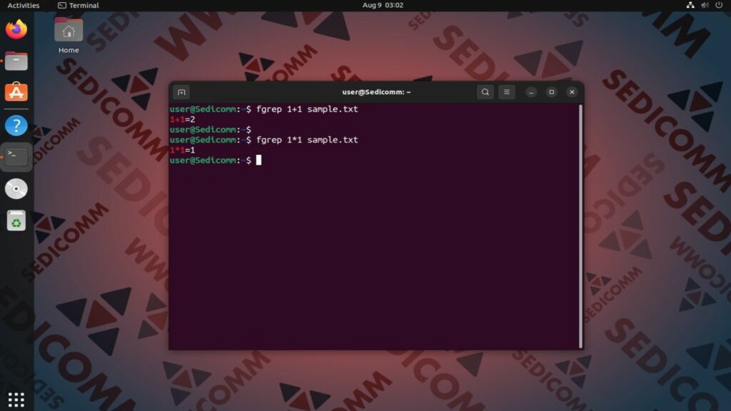 fgrep find meta symbols in text