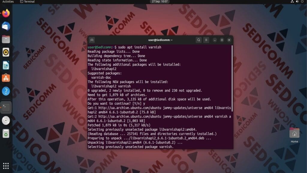 install varnish