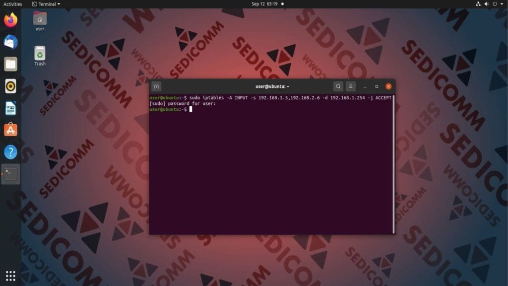 iptables many sources
