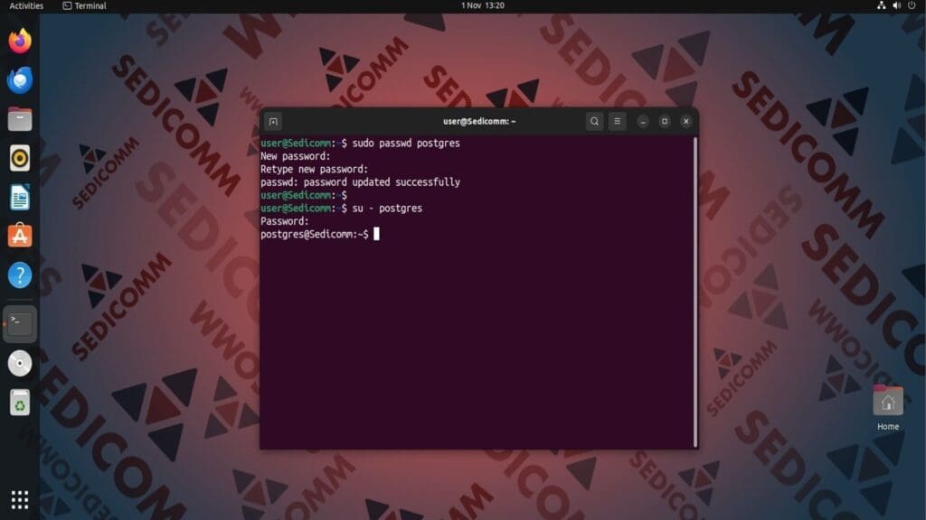 postgres user