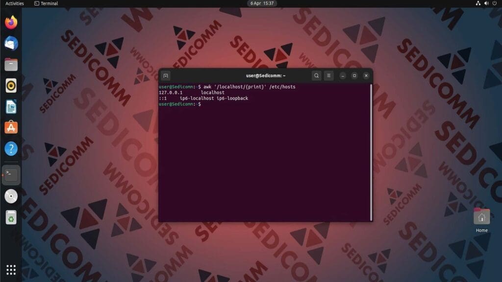 print localhost
