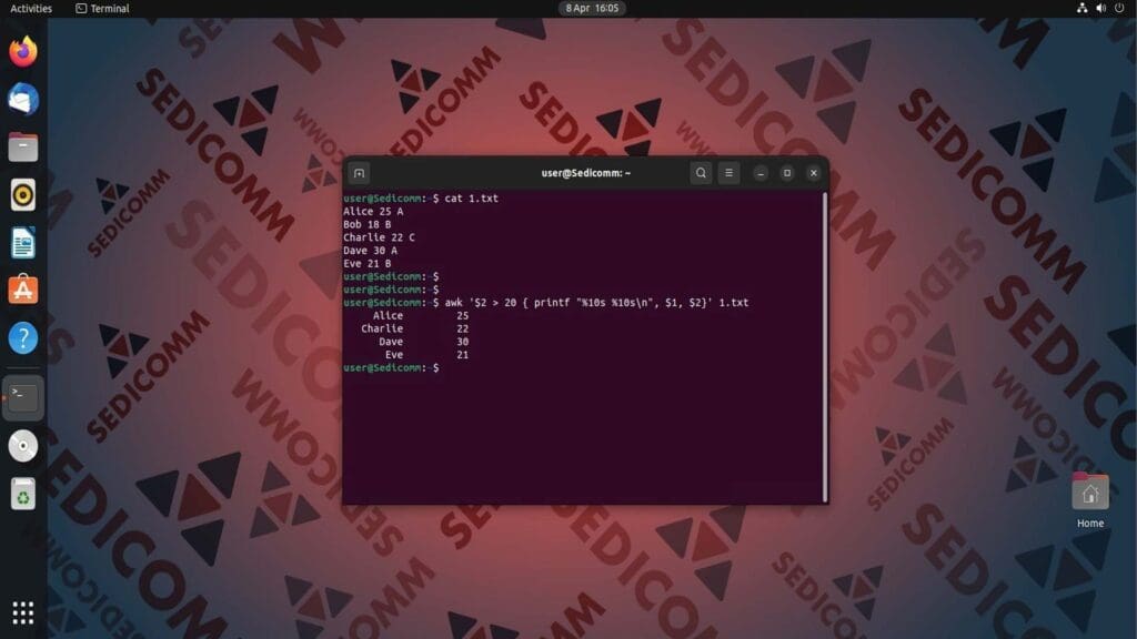 printf