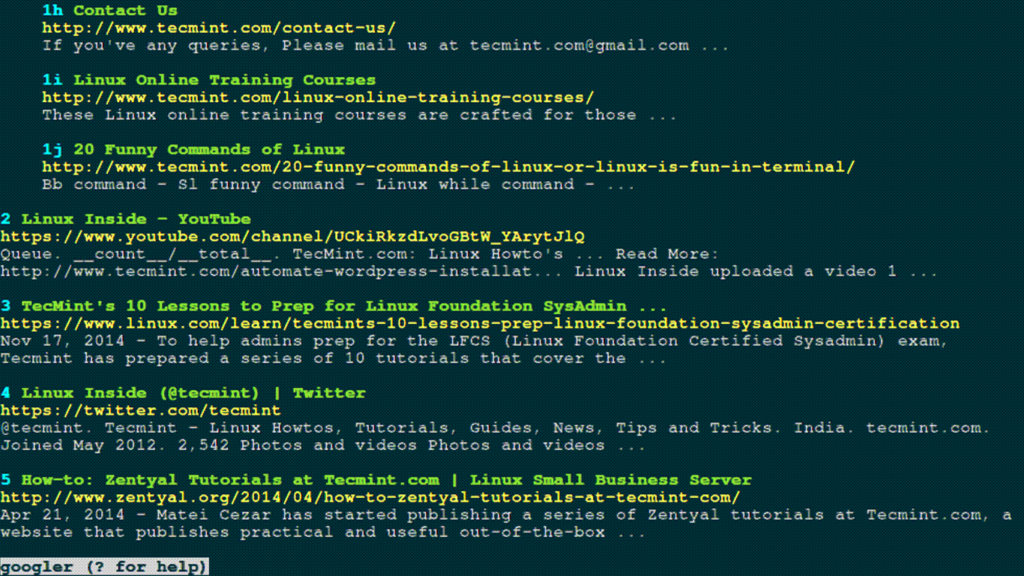 инструмент командной строки для «поиска Google» с терминала Linux
