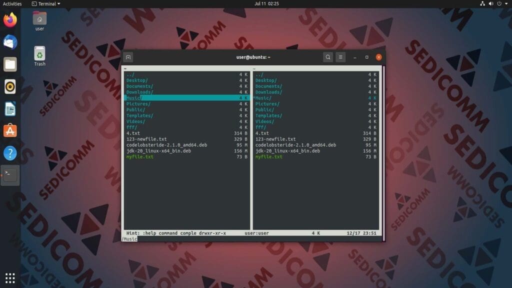 searching vifm