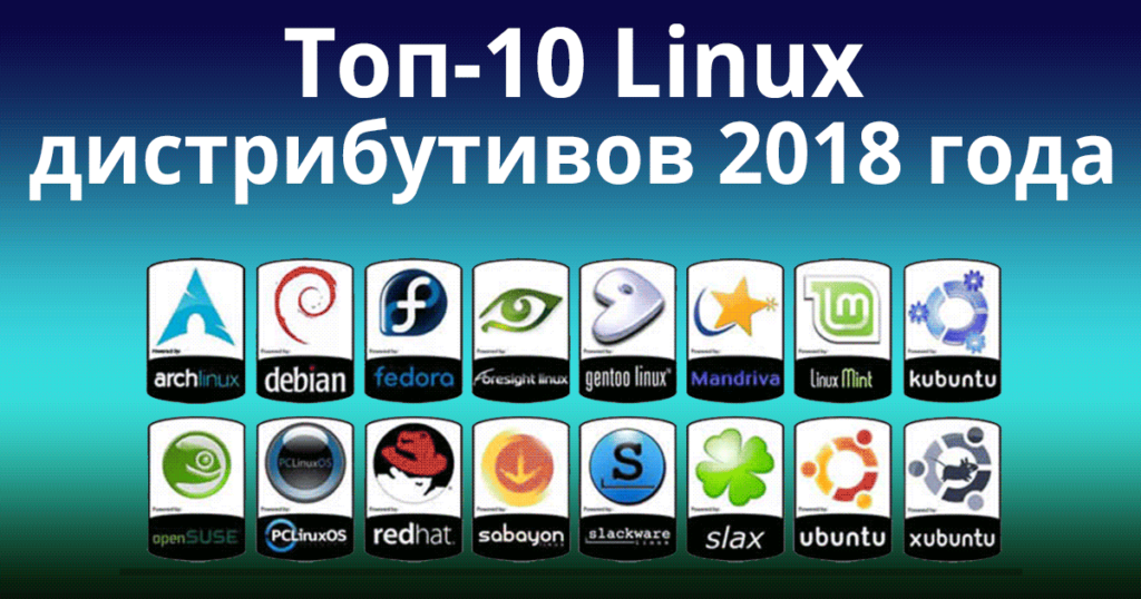 Топ-10 Linux дистрибутивов 2018 года