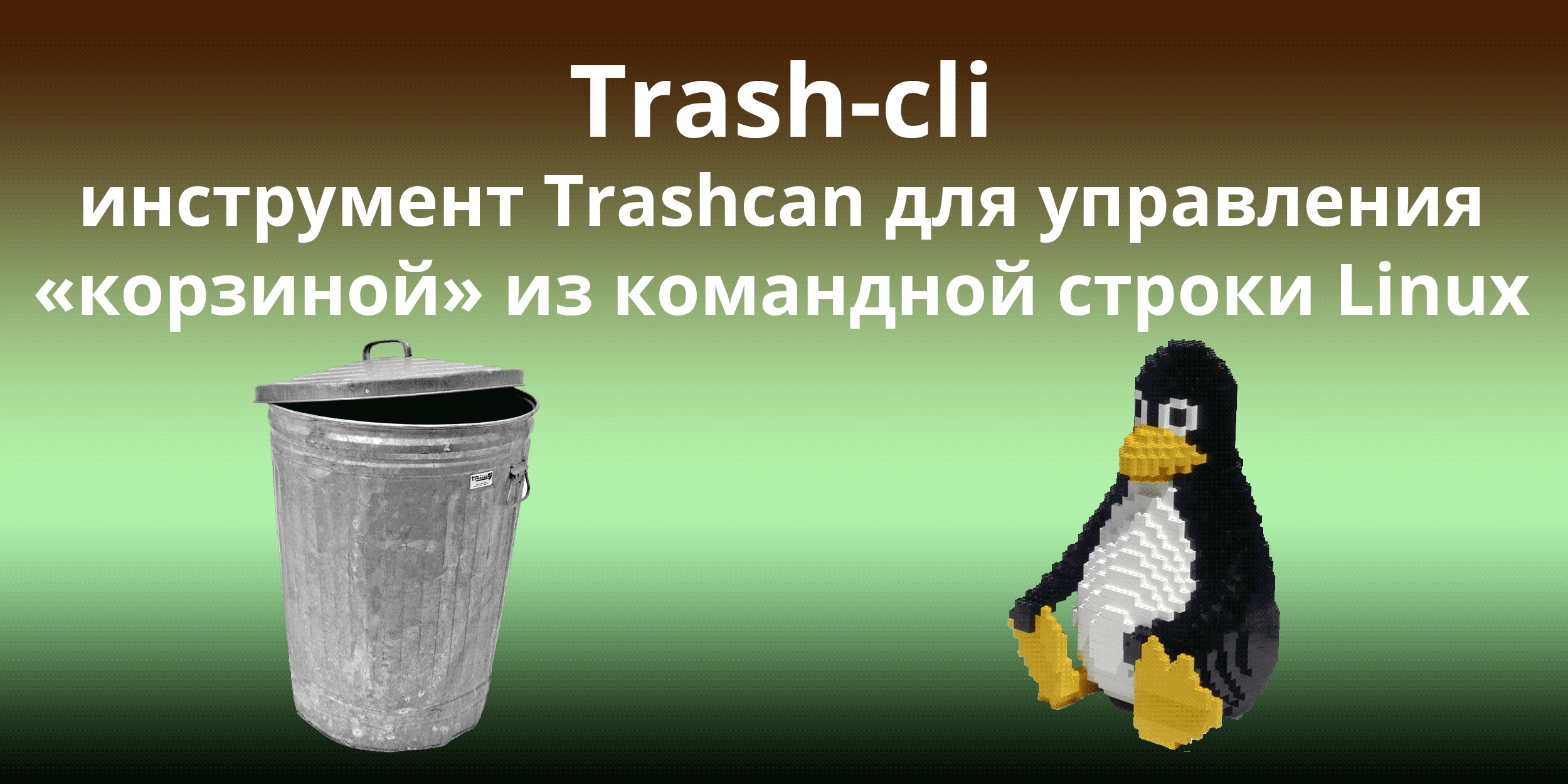 Trash-cli -- инструмент Trashcan для управления «корзиной» из командной строки Linux
