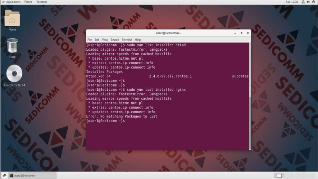 list installed package