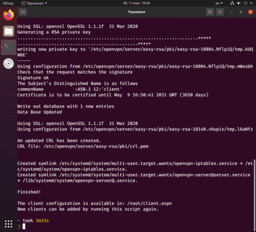 running openvpn on mac