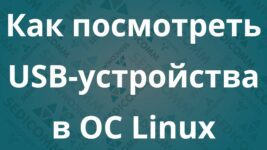 Как посмотреть USB-устройства в ОС Linux