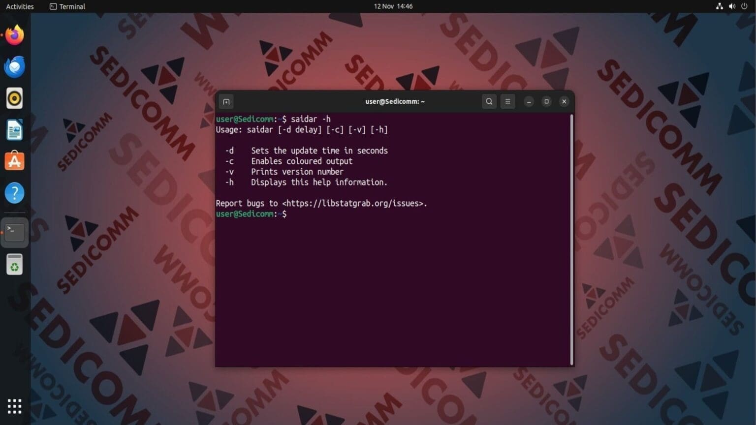 Saidar Мониторинг производительности Linux с помощью Saidar
