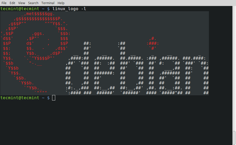 Linux_Logo -- инструмент командной строки для вывода цветных логотипов ANSI