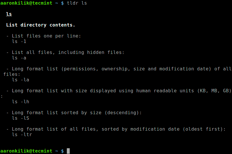 View-ls-Command-Man-Page