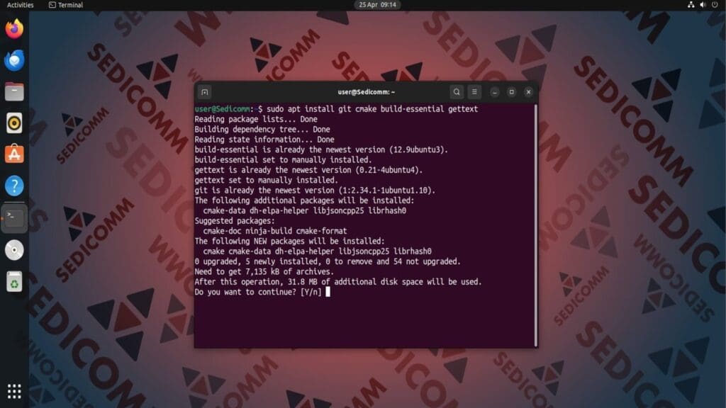 install dependencies 1