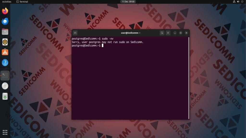 sudo nv postgres