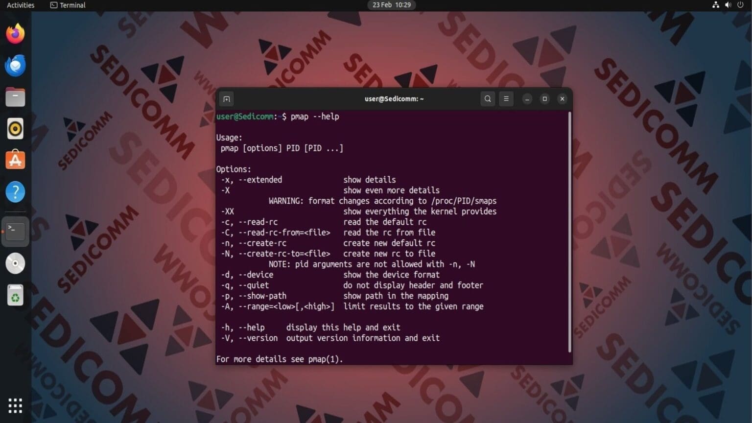 Команда pmap в Linux с примерами