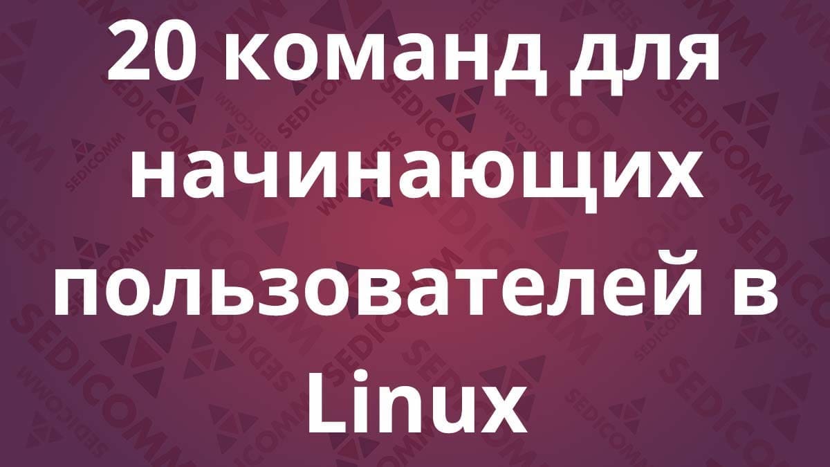 20 команд для начинающих пользователей в Linux