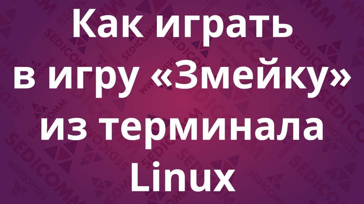 Как играть в игру «Змейку» из терминала Linux