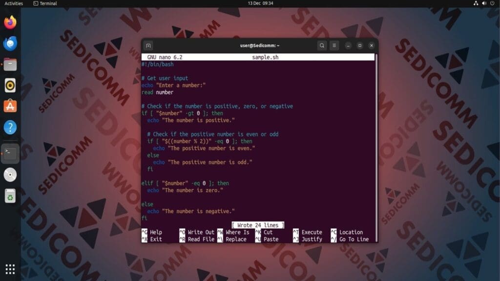 nested if statement