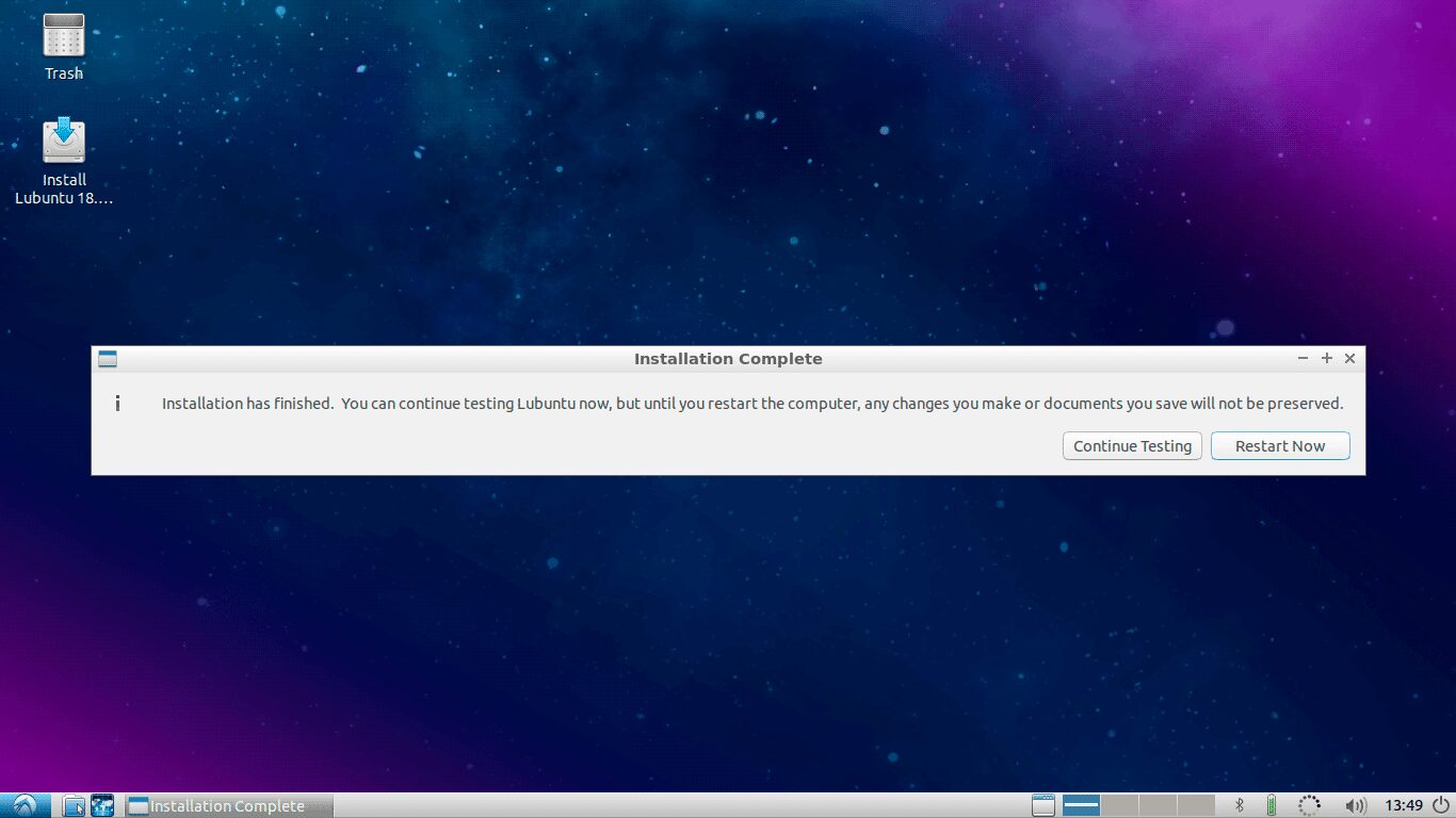 Lubuntu-Installation-Completes