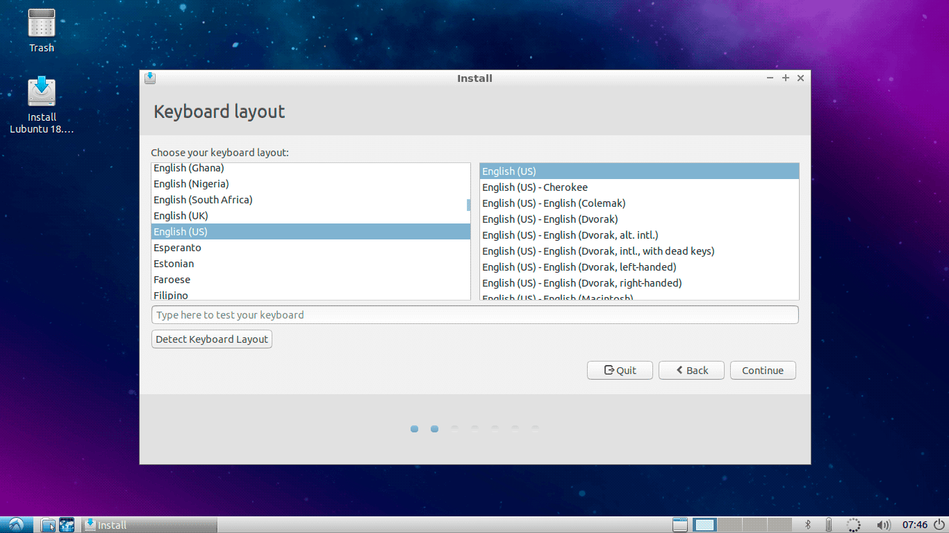 Select-Lubuntu-Keyboard-Layout