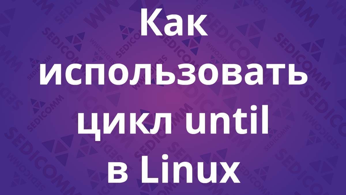 Как использовать цикл until в Linux