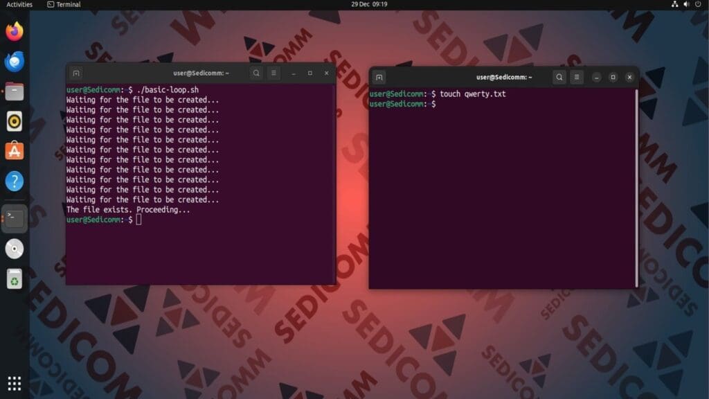until wait for file execute