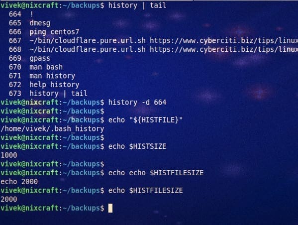 How-to-disable-bash-shell-history-on-Linux