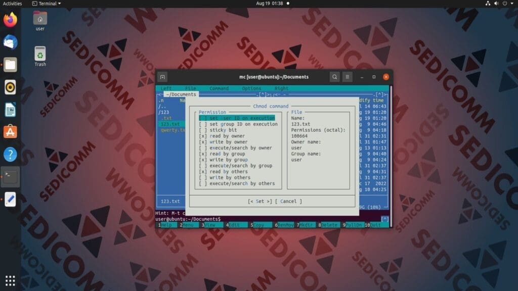 chmod