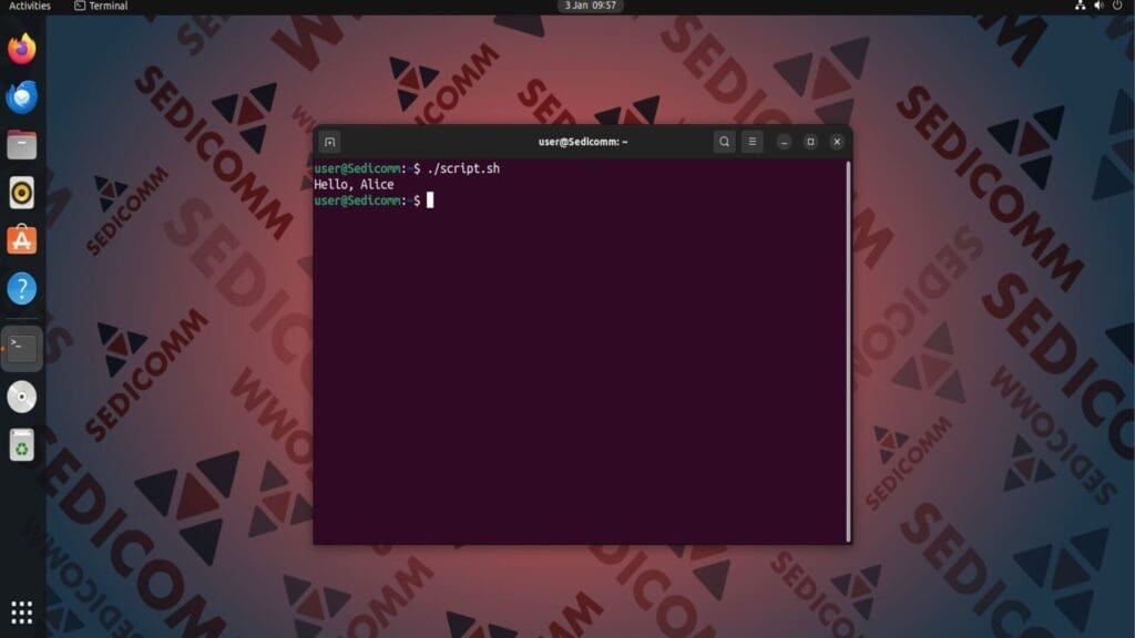 concatenate vars exec