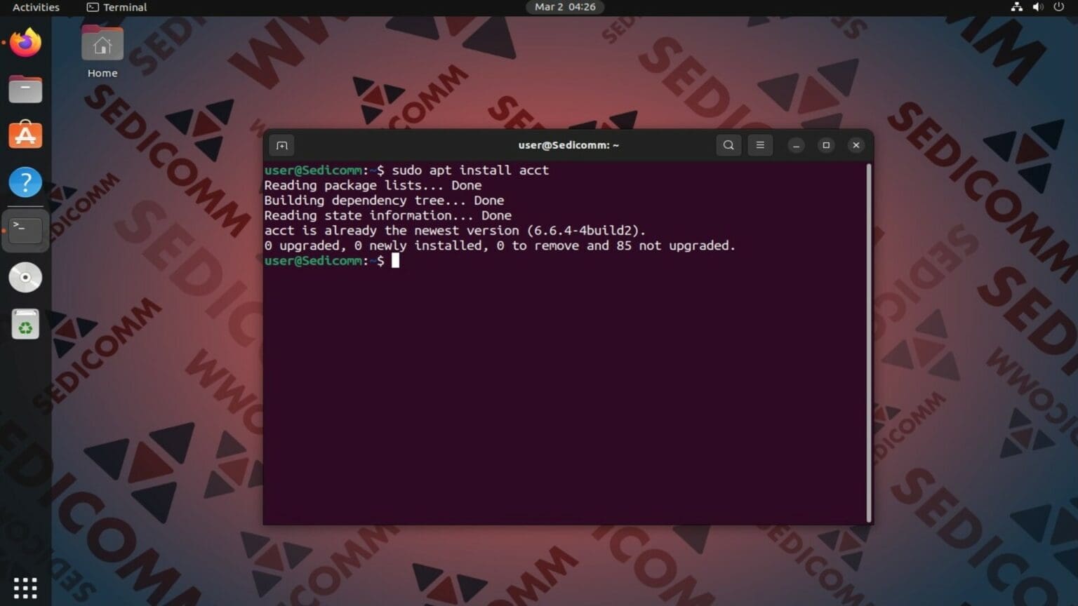 Psacct Linux Контроль активности пользователя с помощью acct в Linux