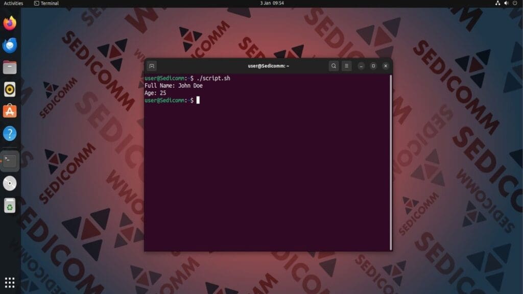 multiple variables exec