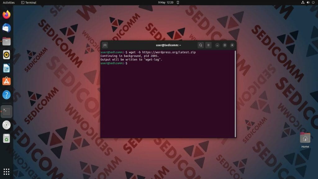 wget-b