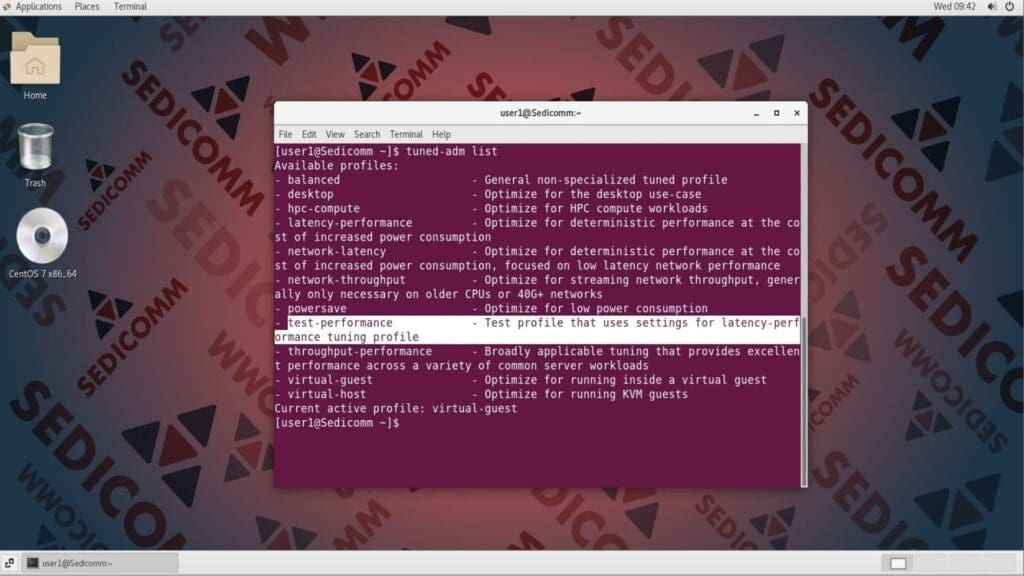 check new profile creation