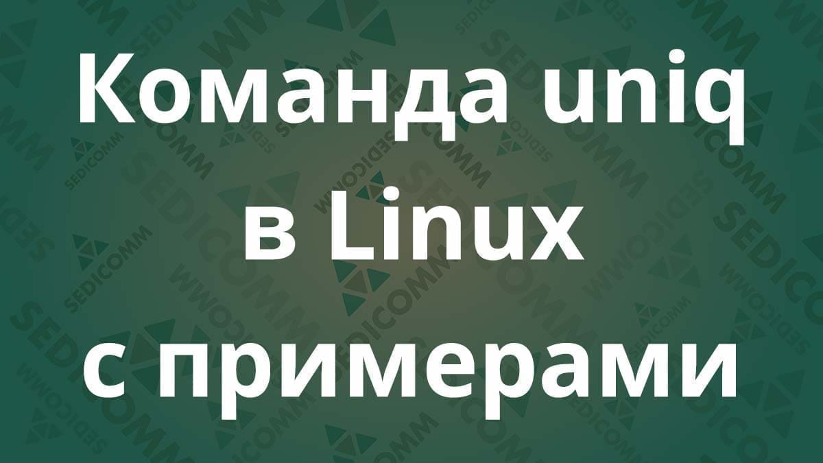 Команда uniq в Linux с примерами