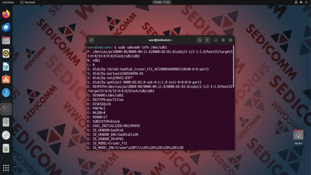 udevadm info