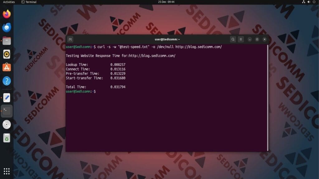 curl from file http sedicomm