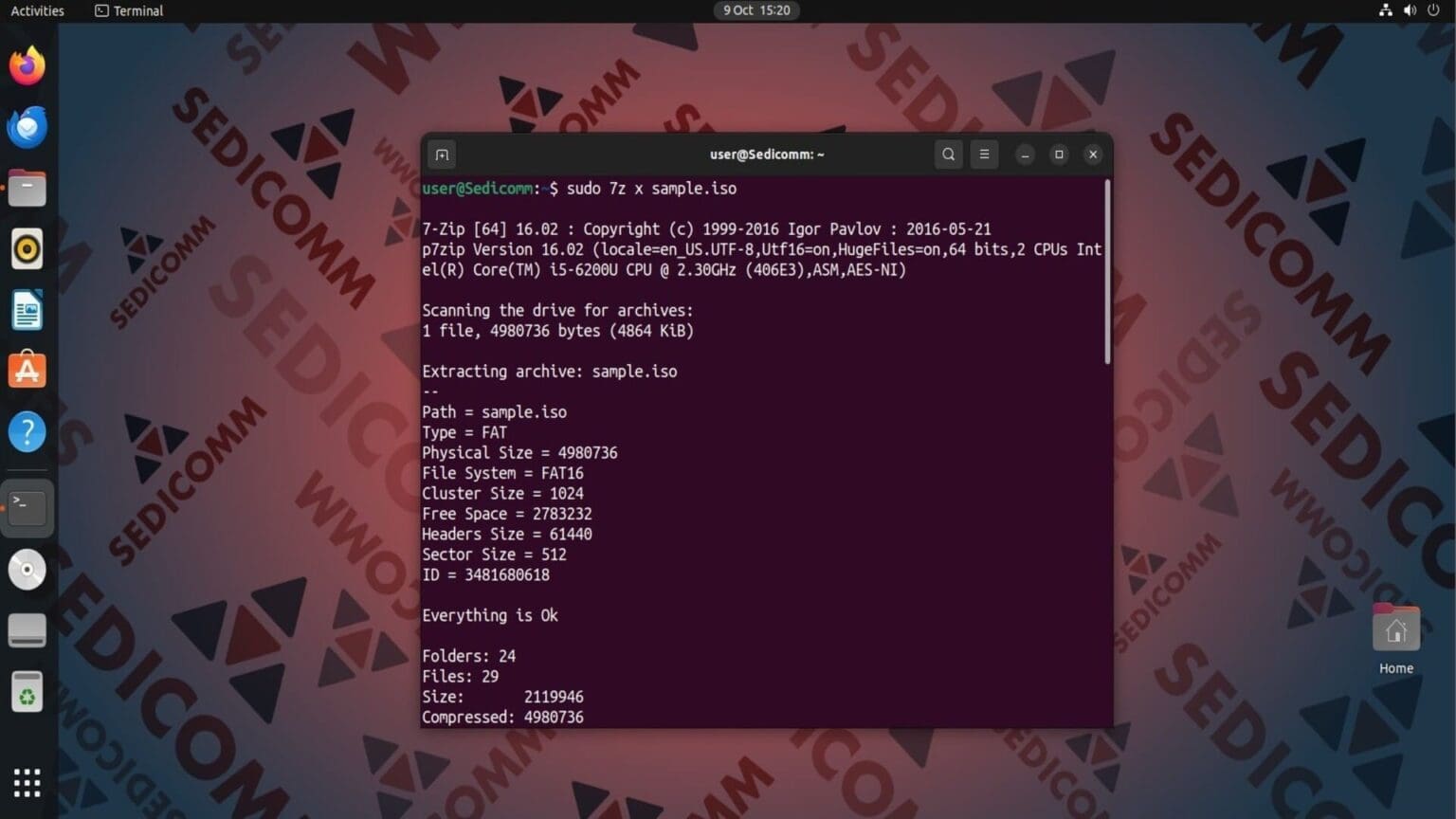 Как извлечь файлы из ISO в Linux