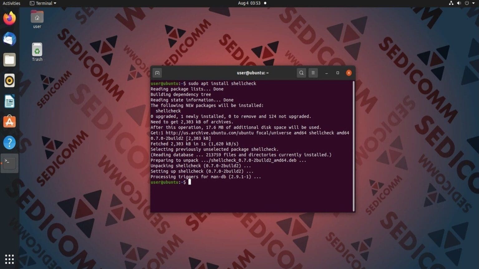 Установка и использование утилиты ShellCheck в Linux