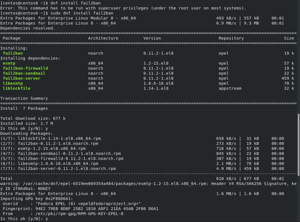 Репозиторий epel. Создание сервиса systemd Linux. Настройка fail2ban Mikrotik.