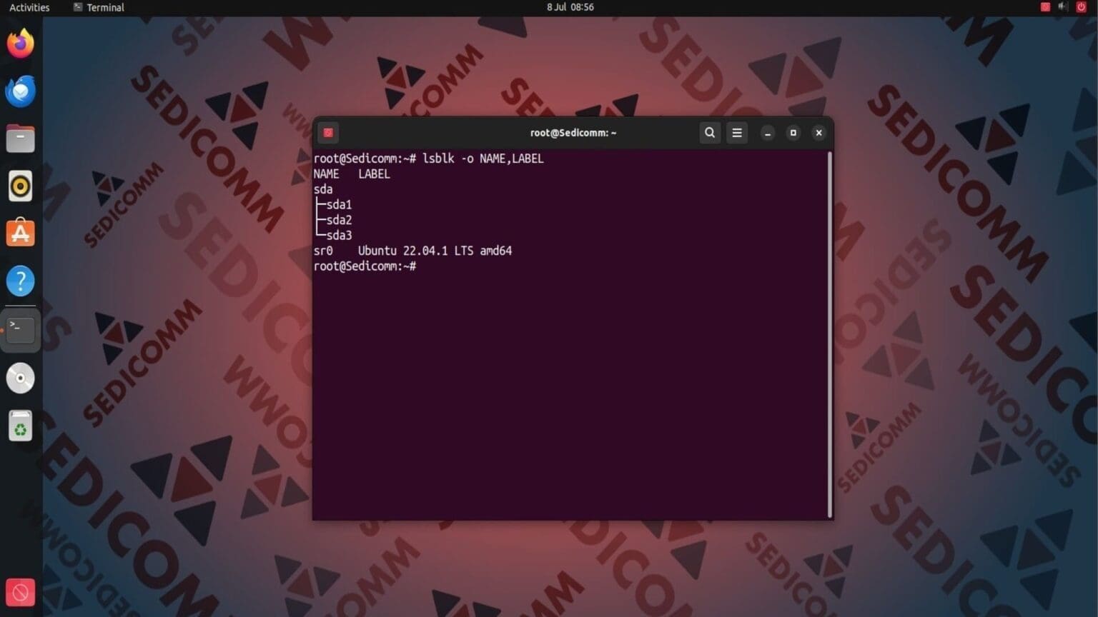 Как изменить метку раздела ext2 / ext3 / ext4 в Linux