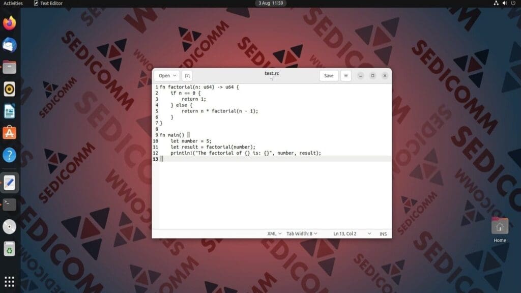 test file rust
