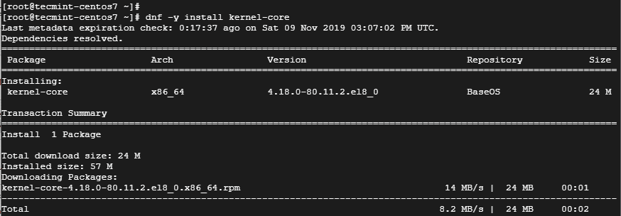 Install-Kernel-in-CentOS8