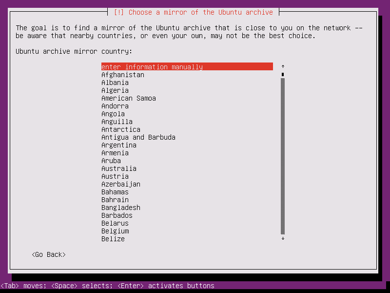 Select-Ubuntu-Mirror-Archive - PXE или Preboot eXecution Environment
