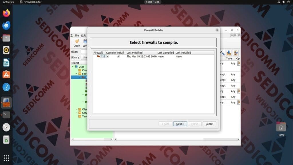 compile firewall