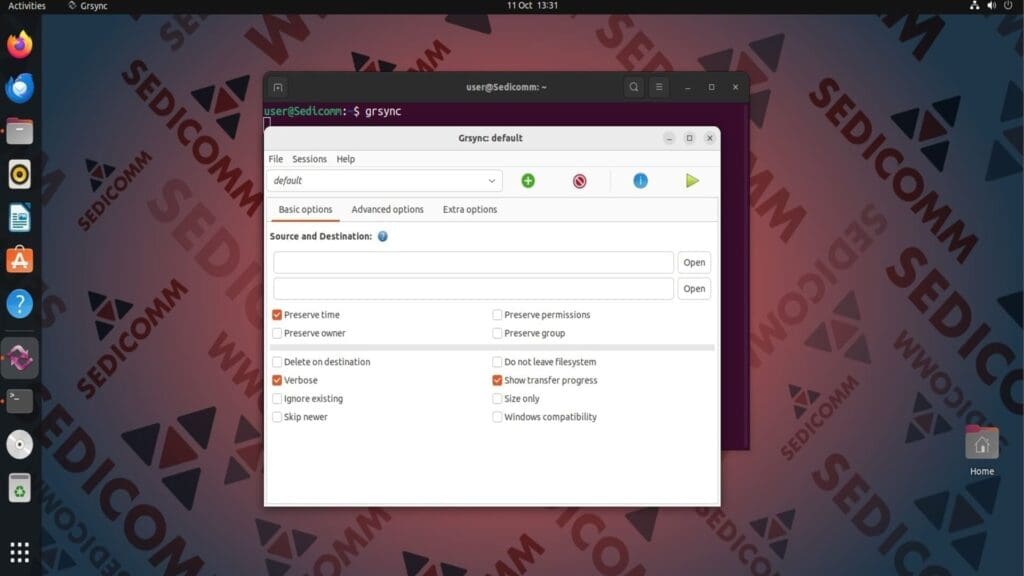 grsync gui