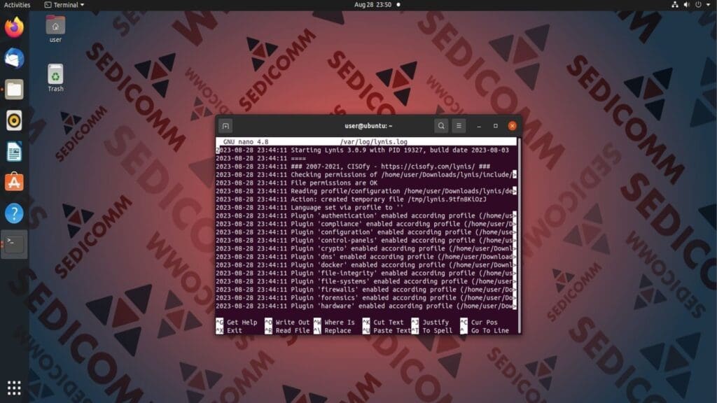 log file